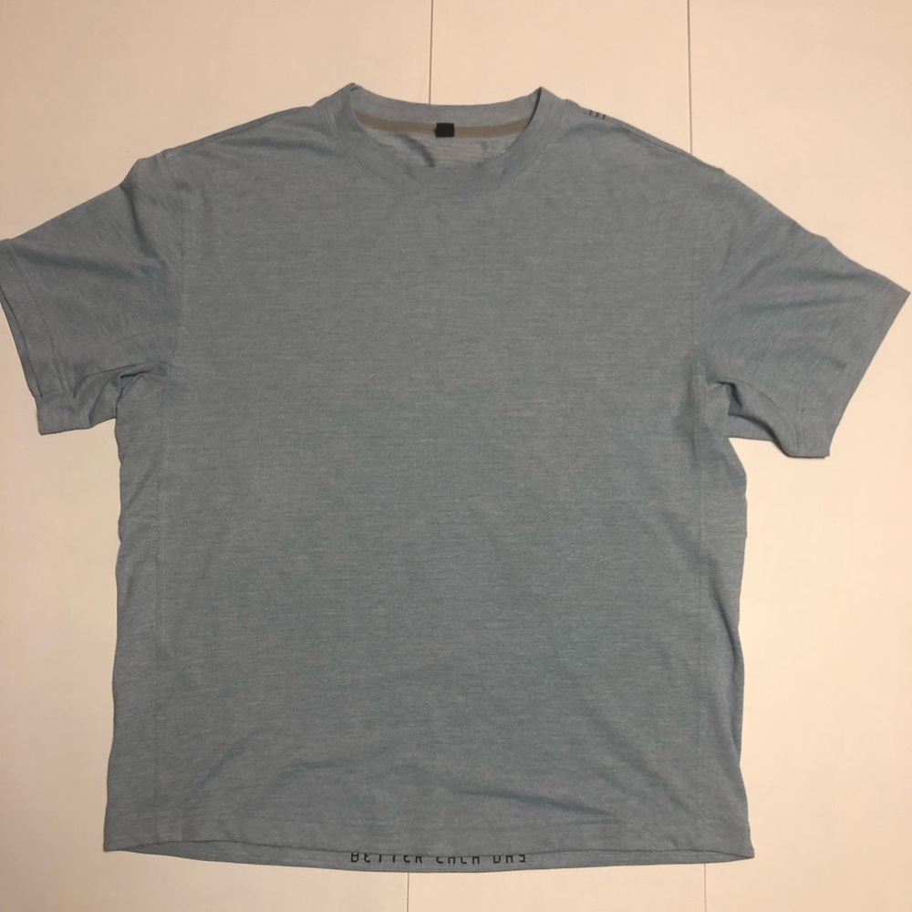 lululemon athletica Light Blue Short Sleeve Tee